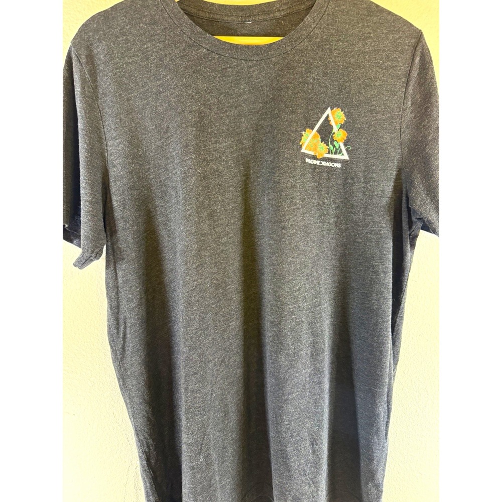 Imagine Dragons Evolve World Tour 2018 Gray Graphic Crew Neck T-Shirt Mens L